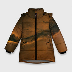 Куртка зимняя для девочки Карамельная галактика, цвет: 3D-светло-серый