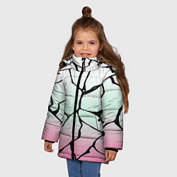 Куртка зимняя для девочки Шинобу Кочо Кимоно, цвет: 3D-черный — фото 2