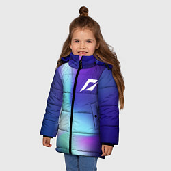 Куртка зимняя для девочки Need for Speed northern cold, цвет: 3D-черный — фото 2