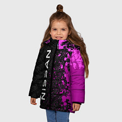 Куртка зимняя для девочки Nissan pro racing: по-вертикали, цвет: 3D-черный — фото 2