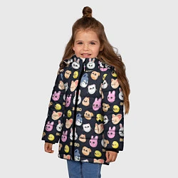 Куртка зимняя для девочки Skzoo pattern, цвет: 3D-черный — фото 2