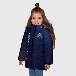 Куртка зимняя для девочки Citroёn Абстракция, цвет: 3D-красный — фото 2