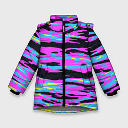 Куртка зимняя для девочки Lollipop камуфляж, цвет: 3D-светло-серый