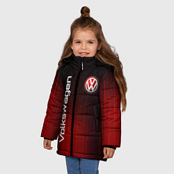 Куртка зимняя для девочки Volkswagen art, цвет: 3D-красный — фото 2