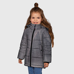 Куртка зимняя для девочки Тёмные туманные блёстки, цвет: 3D-красный — фото 2