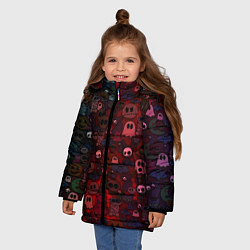 Куртка зимняя для девочки Плюшевые вестники ночи, цвет: 3D-красный — фото 2