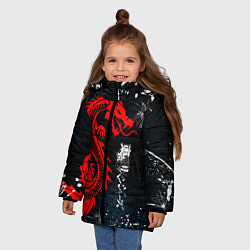 Куртка зимняя для девочки Tokyo Revengers, цвет: 3D-красный — фото 2