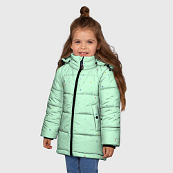 Куртка зимняя для девочки Текстура мягкость, цвет: 3D-светло-серый — фото 2
