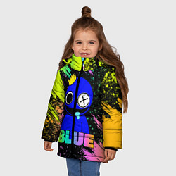 Куртка зимняя для девочки Rainbow Friends - Blue, цвет: 3D-светло-серый — фото 2