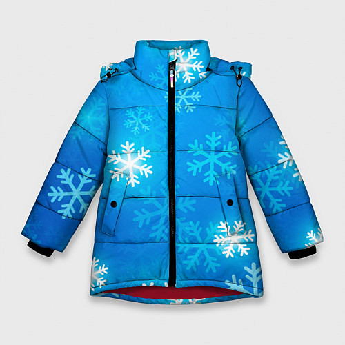 Зимняя куртка для девочки Зима 2023 / 3D-Красный – фото 1