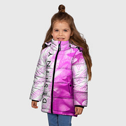Куртка зимняя для девочки Destiny pro gaming: по вертикали, цвет: 3D-черный — фото 2