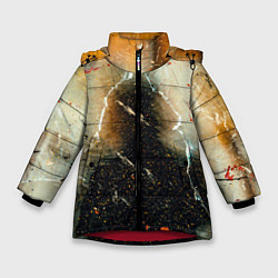 Зимняя куртка для девочки Туман, тени и краски