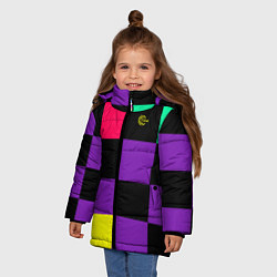 Куртка зимняя для девочки FIRM прямо из 80х, цвет: 3D-красный — фото 2