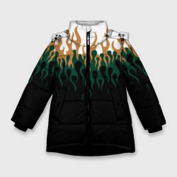 Зимняя куртка для девочки Ледяное пламя инверсия