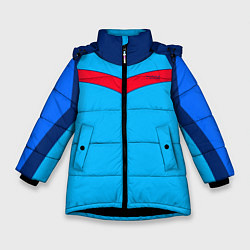 Куртка зимняя для девочки Спортик из 90х FIRM, цвет: 3D-черный