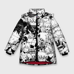 Куртка зимняя для девочки Кацуки Бакуго - Моя геройская академия, цвет: 3D-красный