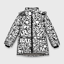 Куртка зимняя для девочки Baracota Stickers, цвет: 3D-светло-серый