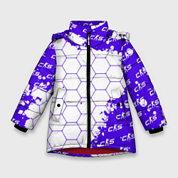 Зимняя куртка для девочки Counter Strike 2 Pattern