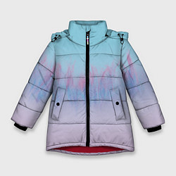 Куртка зимняя для девочки Пурпурный огонь, цвет: 3D-красный