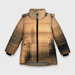 Куртка зимняя для девочки Песочные тени, цвет: 3D-светло-серый