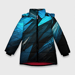 Куртка зимняя для девочки Black blue style, цвет: 3D-красный