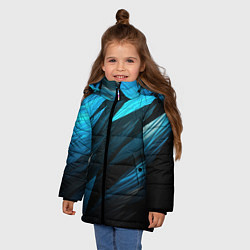 Куртка зимняя для девочки Black blue style, цвет: 3D-красный — фото 2