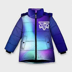 Куртка зимняя для девочки GTA northern cold, цвет: 3D-черный