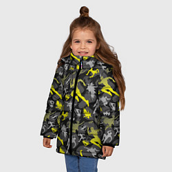 Куртка зимняя для девочки Pattern The Flash 2023, цвет: 3D-черный — фото 2
