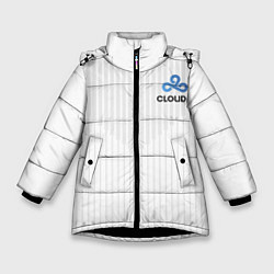 Куртка зимняя для девочки Cloud9 white, цвет: 3D-черный
