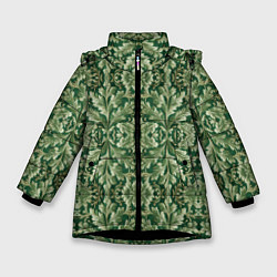 Зимняя куртка для девочки Зелёный гобелен