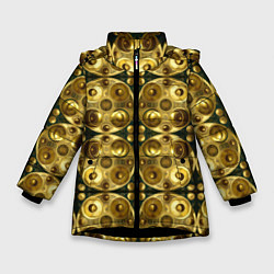 Зимняя куртка для девочки Золотые защитные пластины