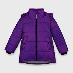 Куртка зимняя для девочки Фантазия в фиолетовом, цвет: 3D-светло-серый