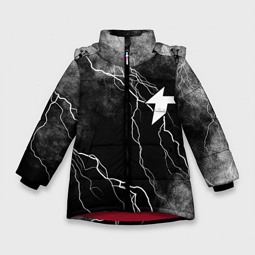 Зимняя куртка для девочки Thunder awaken молнии / 3D-Красный – фото 1