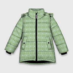 Куртка зимняя для девочки Мятный вихрь, цвет: 3D-черный