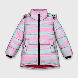 Зимняя куртка для девочки Абстракция водоворот