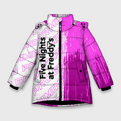 Куртка зимняя для девочки FNAF pro gaming: по-вертикали, цвет: 3D-черный