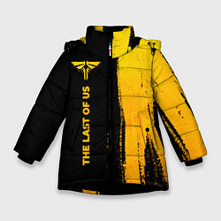 Куртка зимняя для девочки The Last Of Us - gold gradient: по-вертикали, цвет: 3D-черный