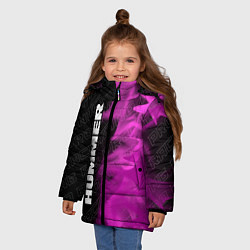 Куртка зимняя для девочки Hummer pro racing: по-вертикали, цвет: 3D-черный — фото 2
