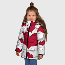 Куртка зимняя для девочки С любовью для вас, цвет: 3D-светло-серый — фото 2