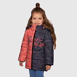 Куртка зимняя для девочки Strey Kids x Anime, цвет: 3D-красный — фото 2