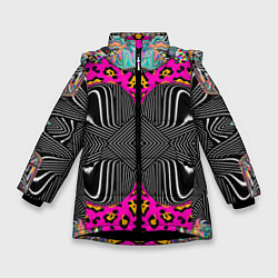 Зимняя куртка для девочки Geometry Royal