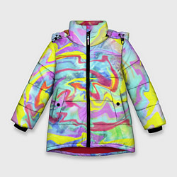 Куртка зимняя для девочки Flash of colors, цвет: 3D-красный