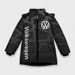 Куртка зимняя для девочки Volkswagen - classic black, цвет: 3D-черный