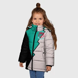 Куртка зимняя для девочки Выездная форма Ливерпуль, цвет: 3D-черный — фото 2