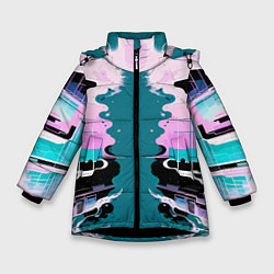 Куртка зимняя для девочки Vanguard abstraction - vogue, цвет: 3D-черный