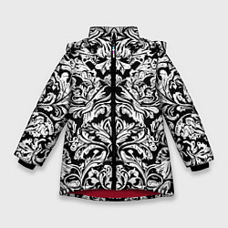 Зимняя куртка для девочки Floral pattern - irezumi - neural network