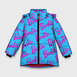 Куртка зимняя для девочки Barbie pattern, цвет: 3D-красный