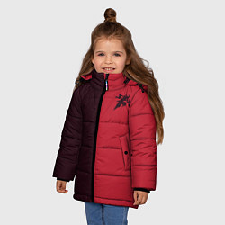 Куртка зимняя для девочки Прыжок Шако, цвет: 3D-черный — фото 2
