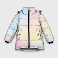 Куртка зимняя для девочки Tie dye из сериала убийства в одном здании, цвет: 3D-светло-серый