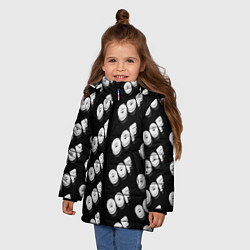 Куртка зимняя для девочки Off выключение, цвет: 3D-светло-серый — фото 2